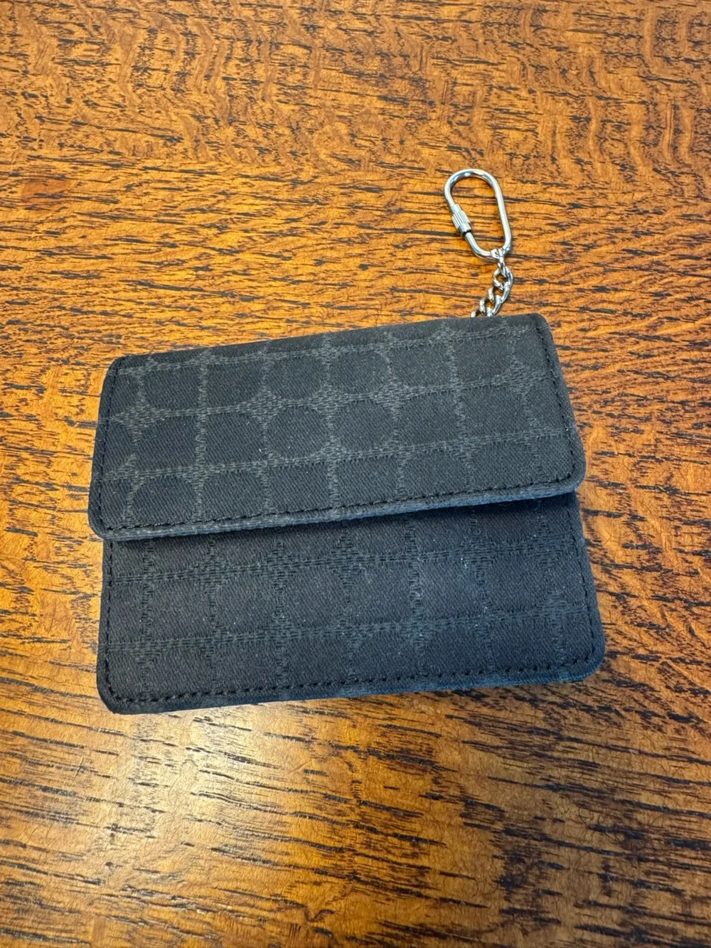 NIB Kate Spade Ruth Spade Flower Jacquard Cardholder with Key Ring